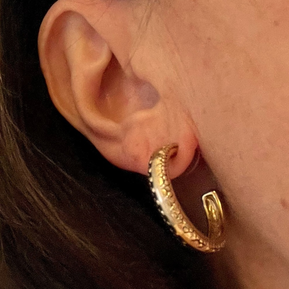 Vintage Napier Hoop Earrings, New With Tags